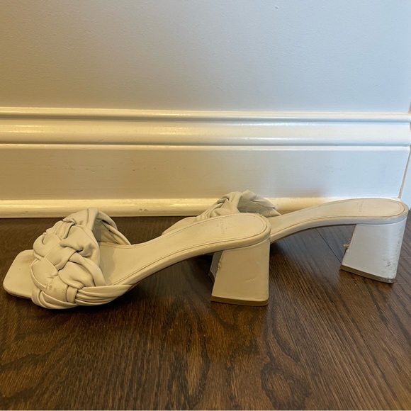 Marc Fisher Cerita white slip on heeled sandal - Picture 2 of 10